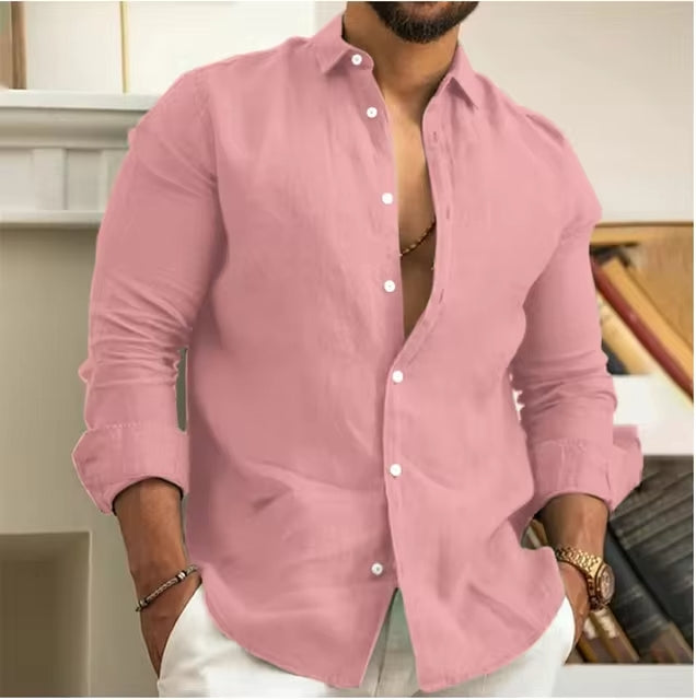 Camisa de Linho Premium Hombre (100% Linho)