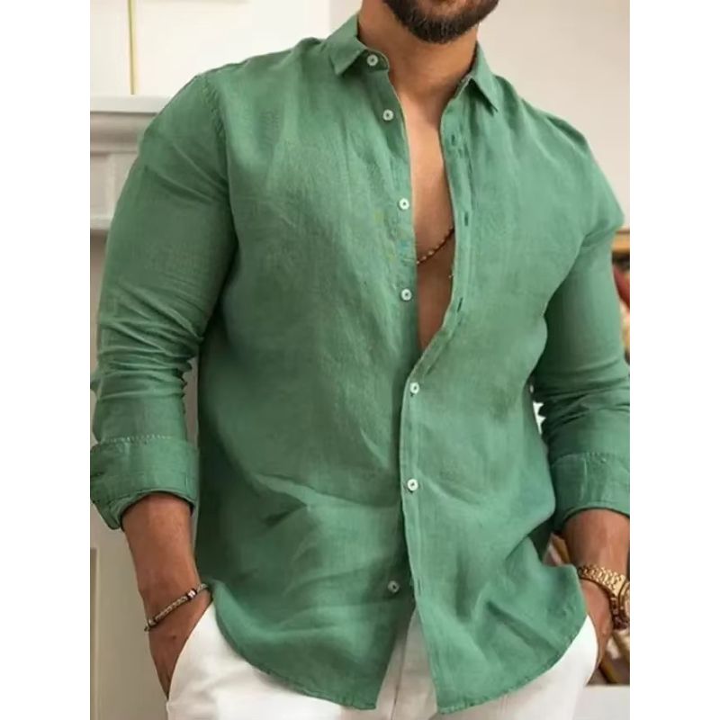 Camisa de Linho Premium Hombre (100% Linho)