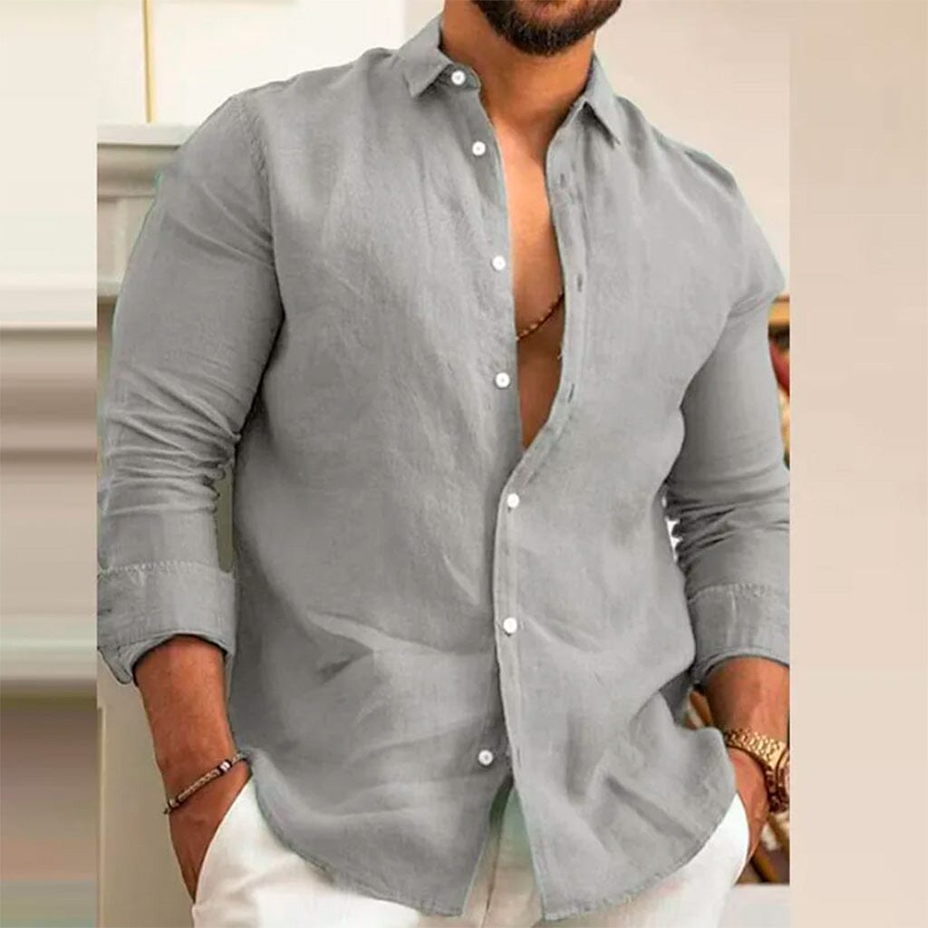 Camisa de Linho Premium Hombre (100% Linho)