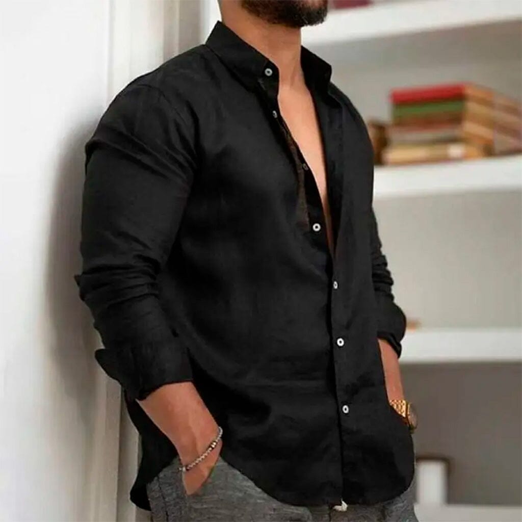 Camisa de Linho Premium Hombre (100% Linho)