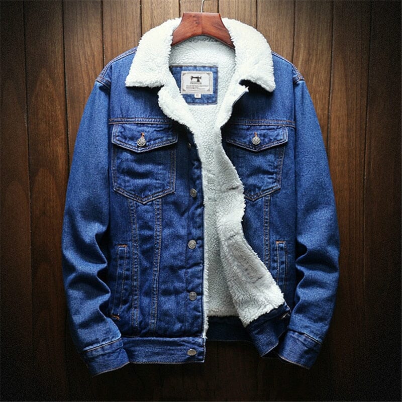 Jaqueta Jeans Masculina Alvo Forrada em Lã