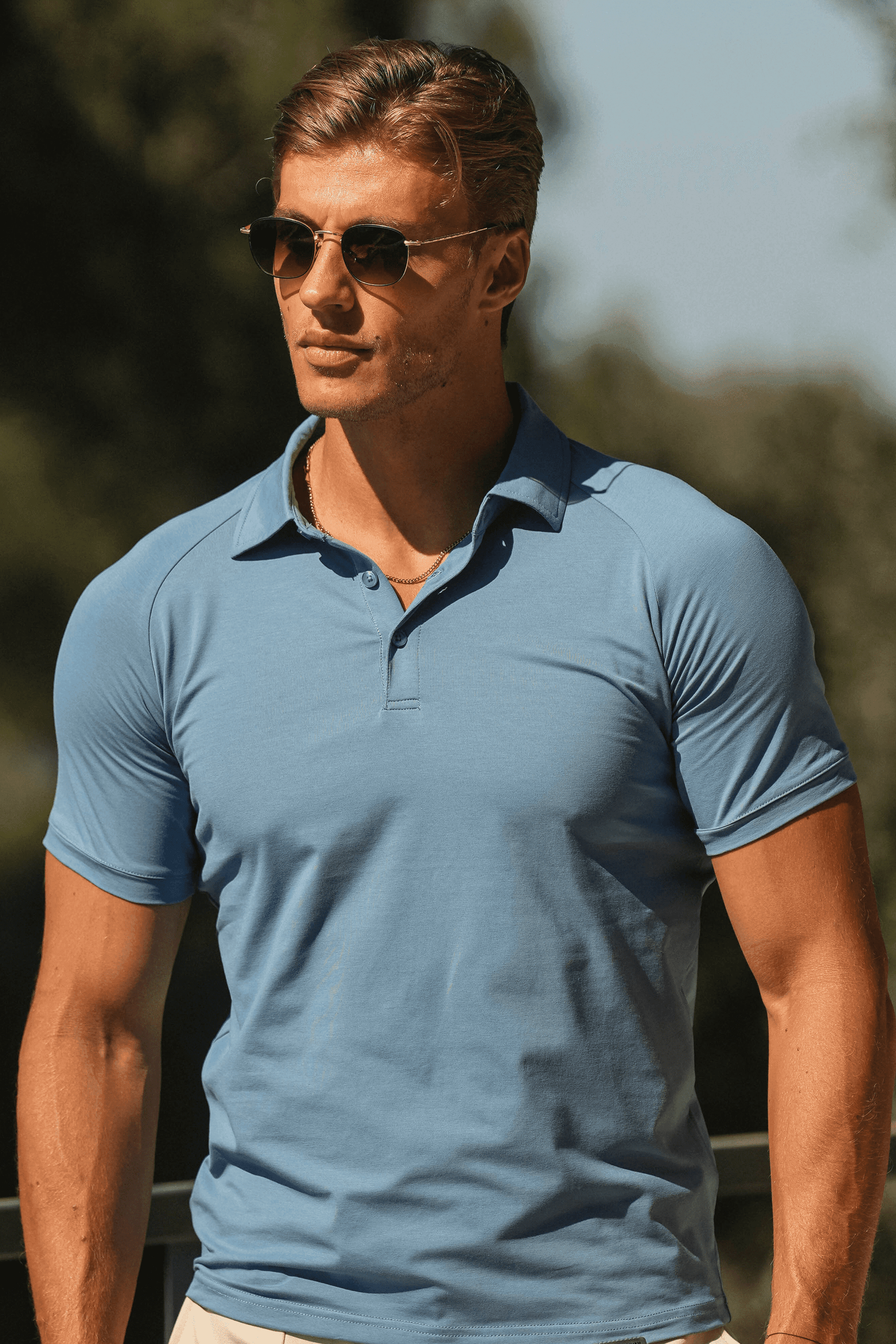 Camisa Polo Masculina Alvo Club Amalfi Azul