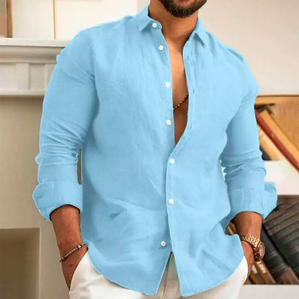 Camisa de Linho Premium Hombre (100% Linho)