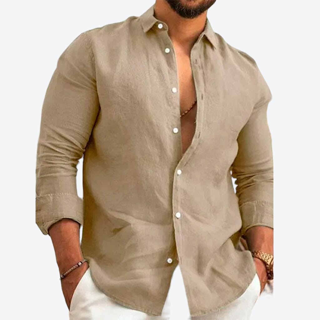 Camisa de Linho Premium Hombre (100% Linho)