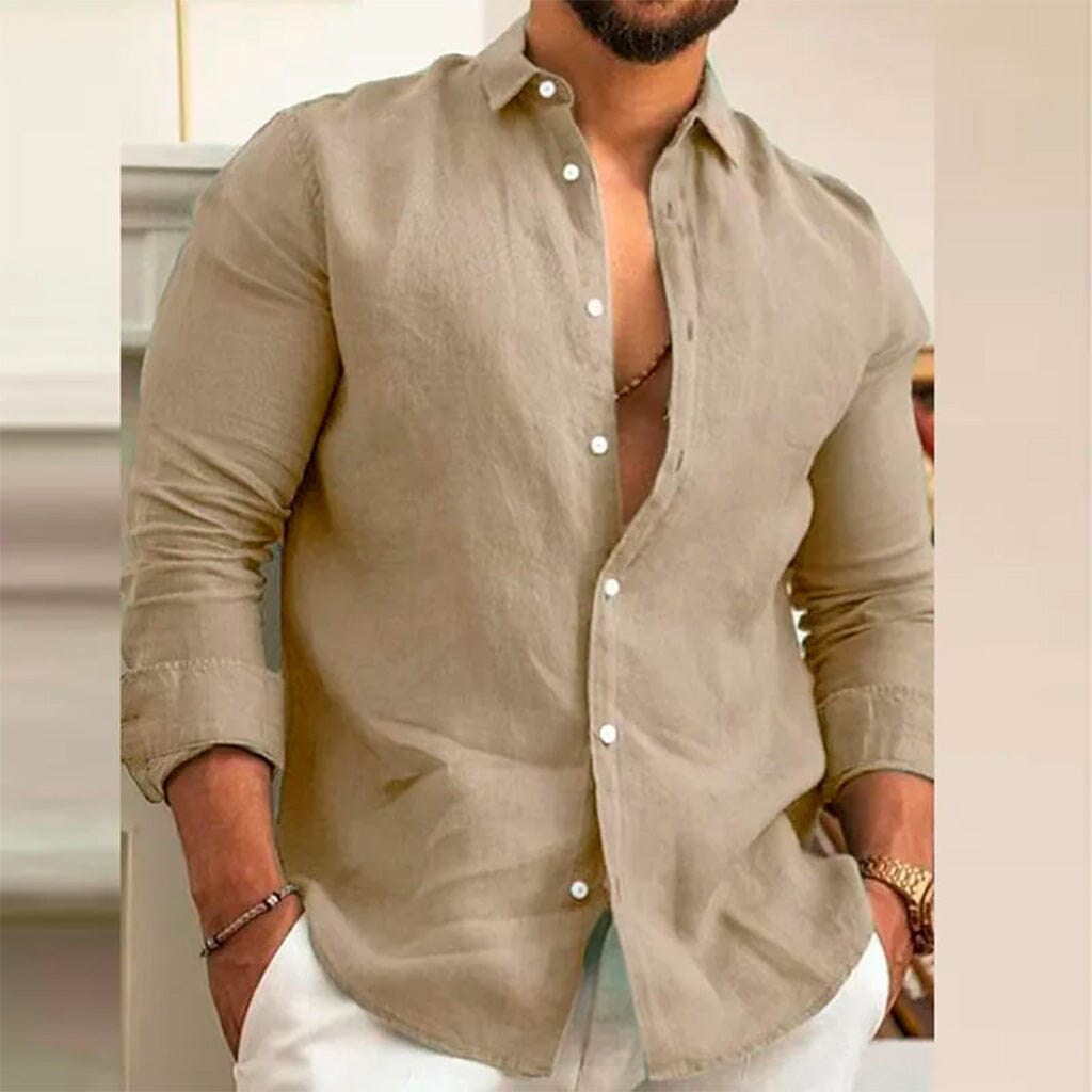 Camisa de Linho Premium Hombre (100% Linho)