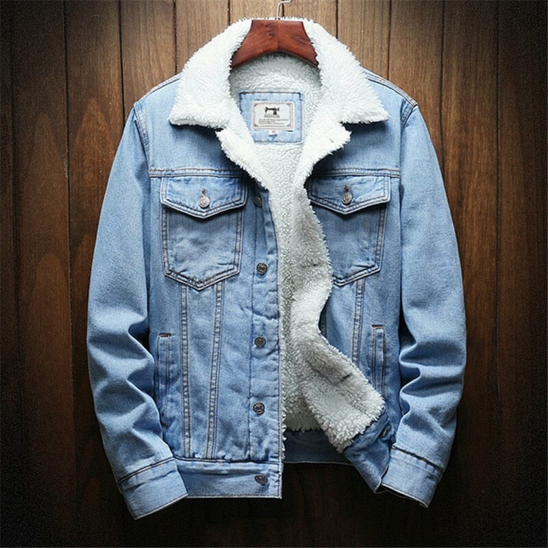 Jaqueta Jeans Masculina Alvo Forrada em Lã