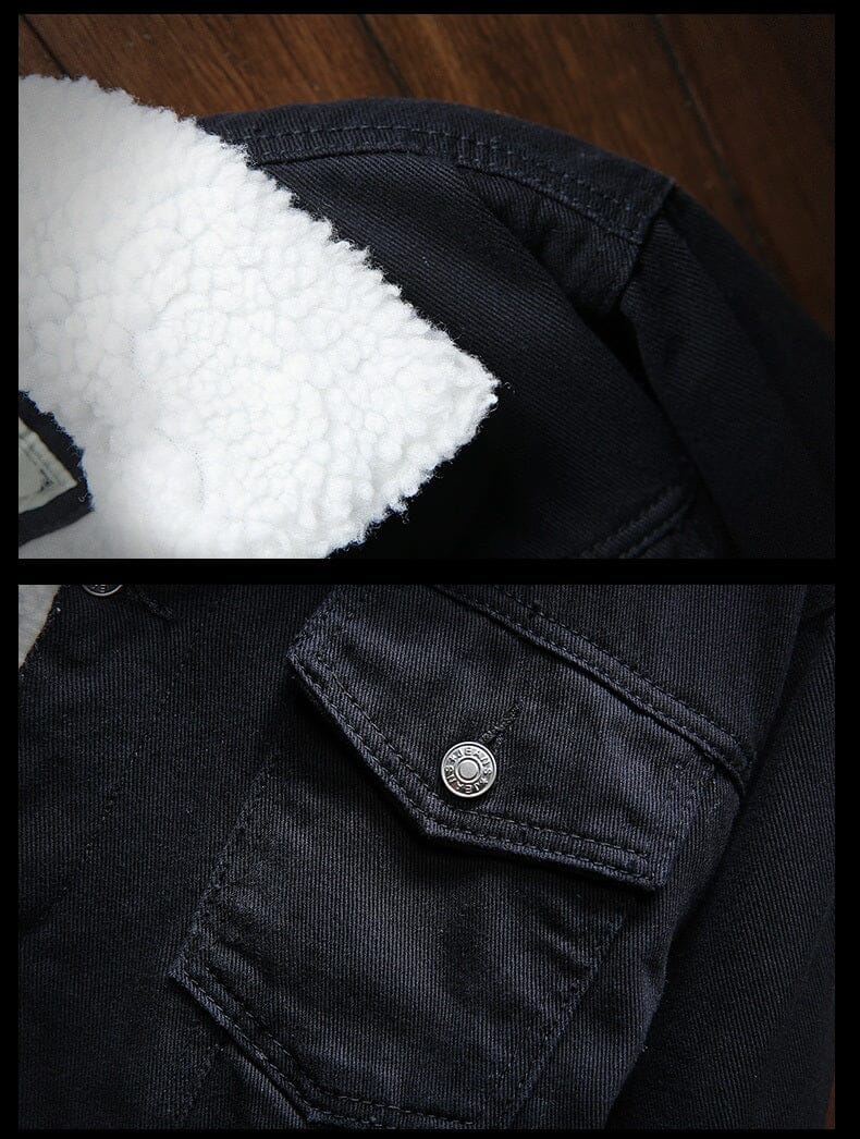 Jaqueta Jeans Masculina Alvo Forrada em Lã