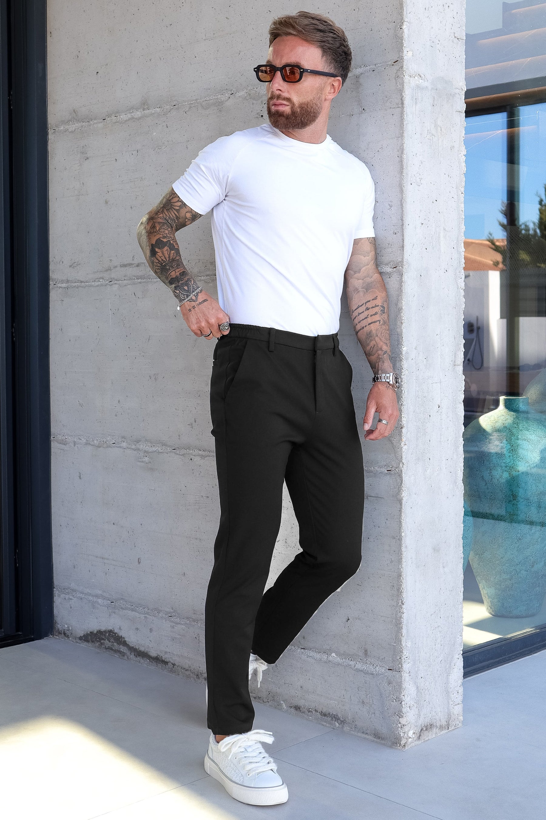 Calça Social Masculina de Santis Alvo
