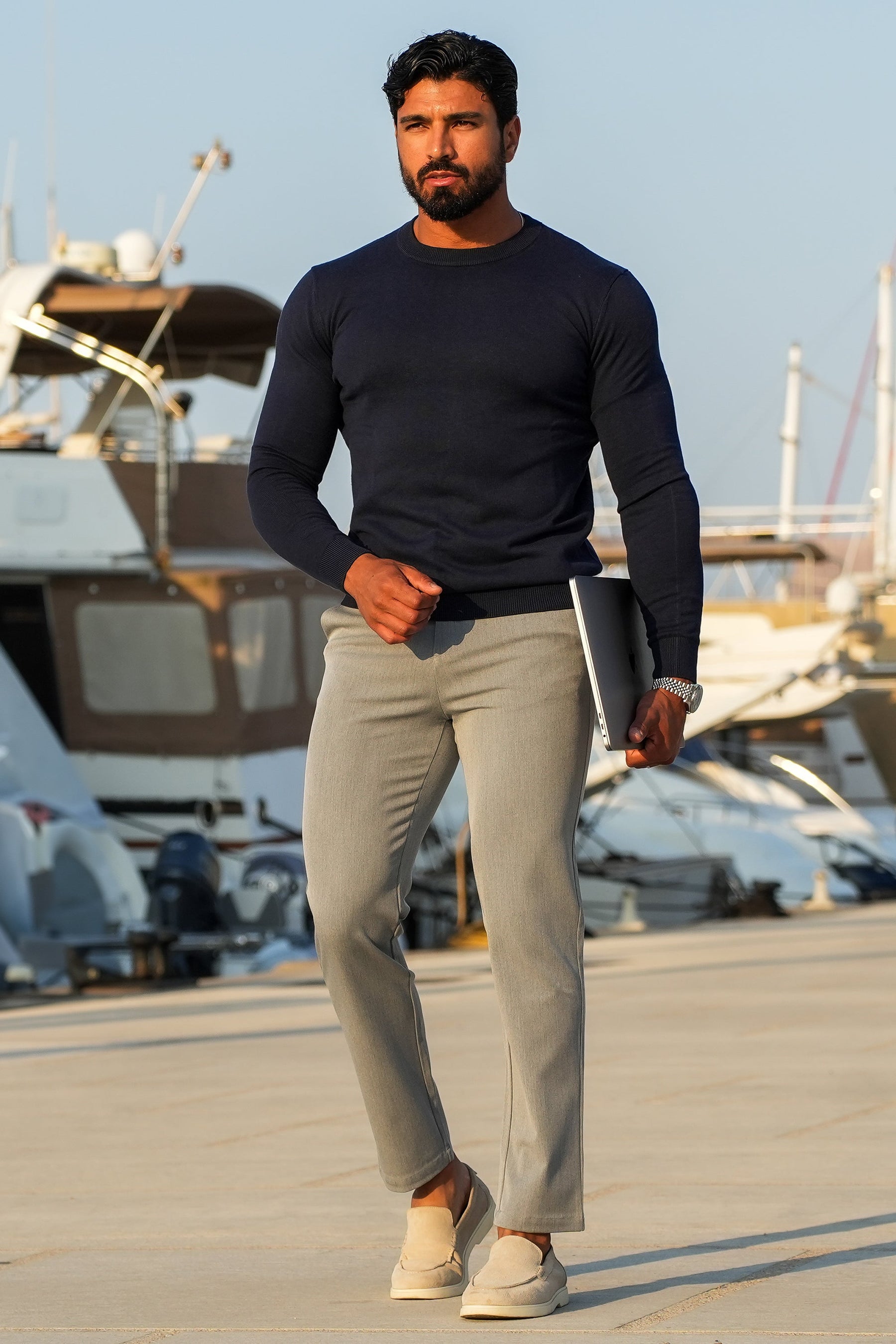 Calça Social Masculina de Santis Alvo